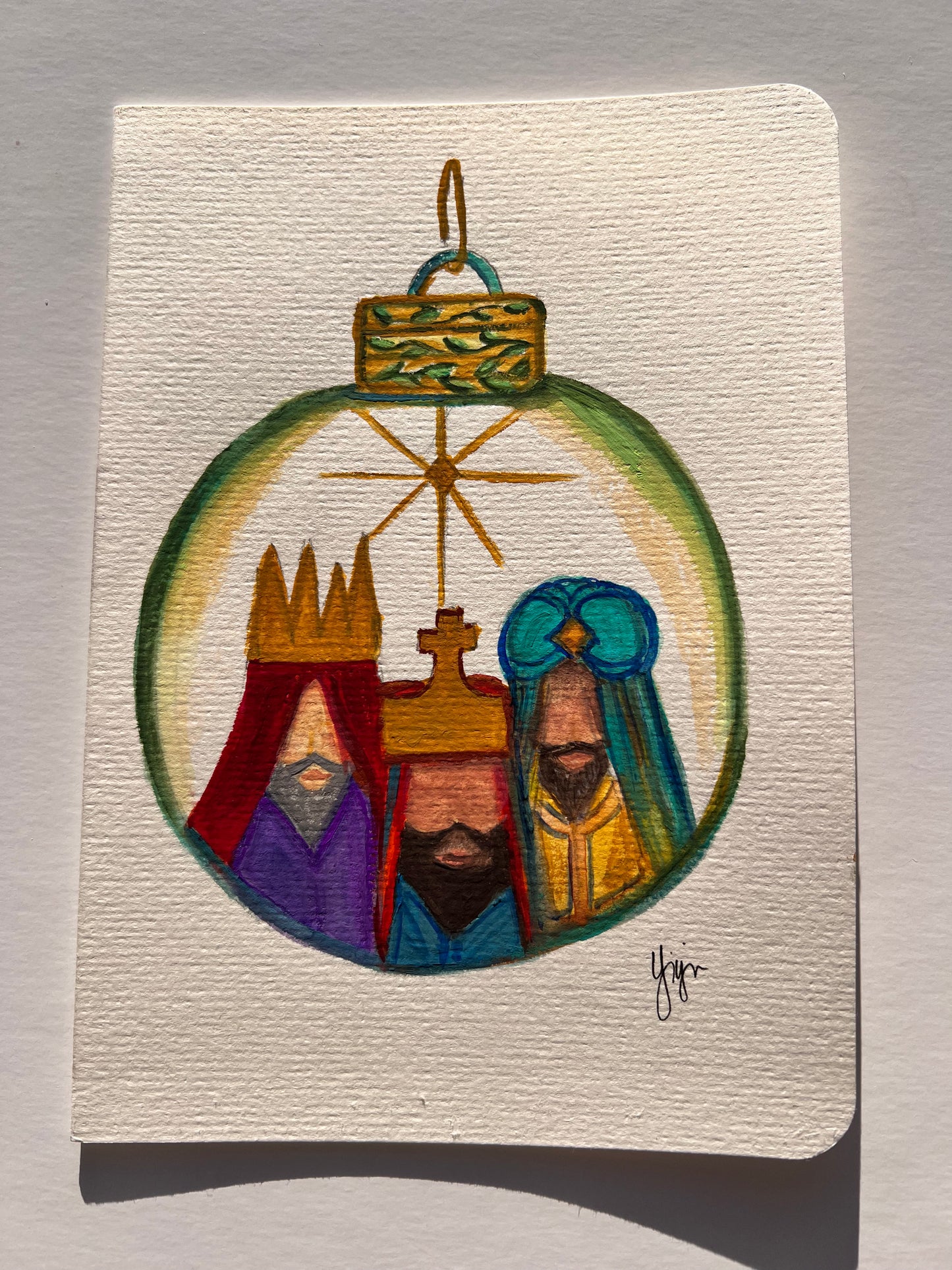 Three Kings Ornament Card