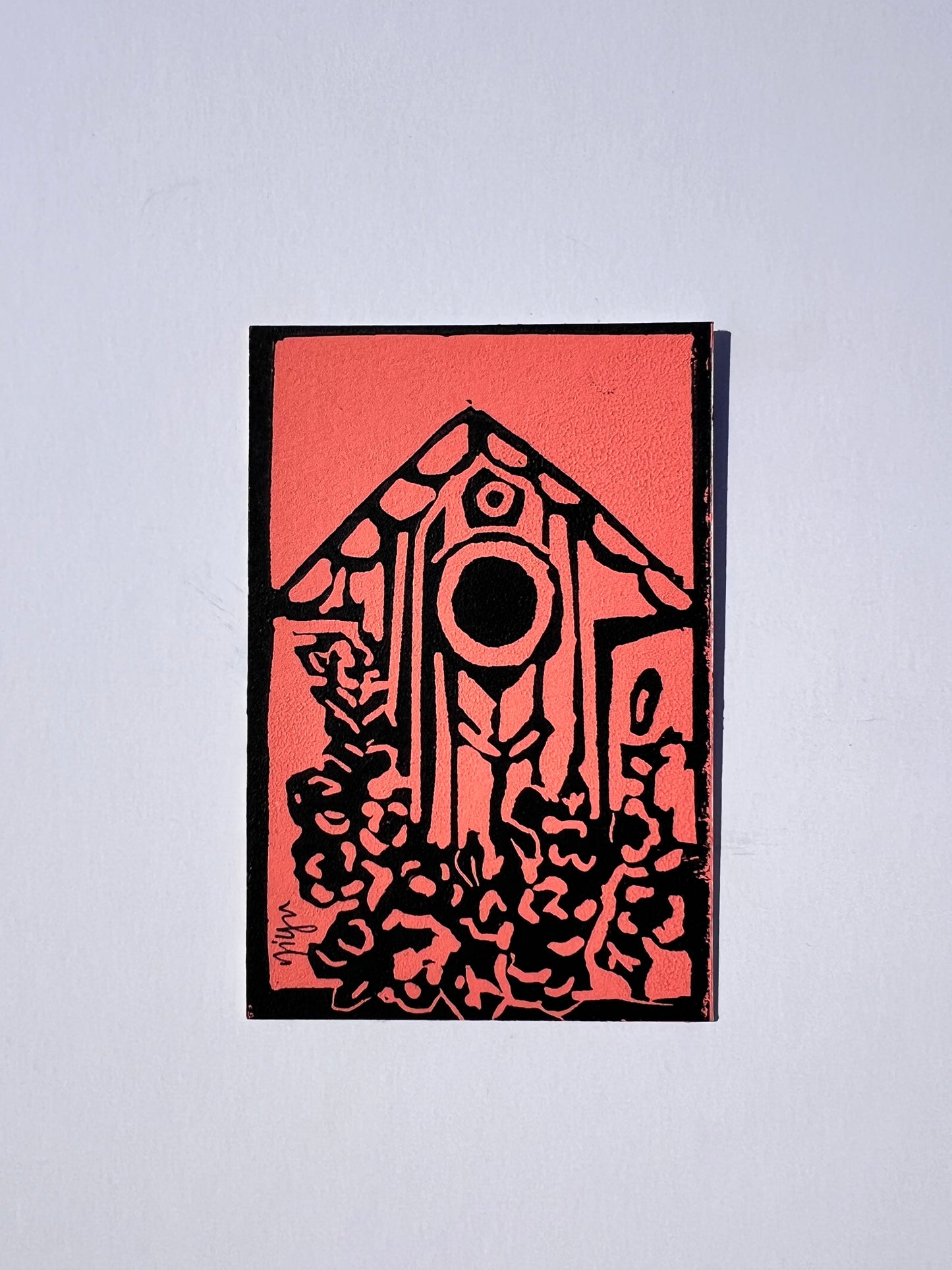 Bird House Linoprints