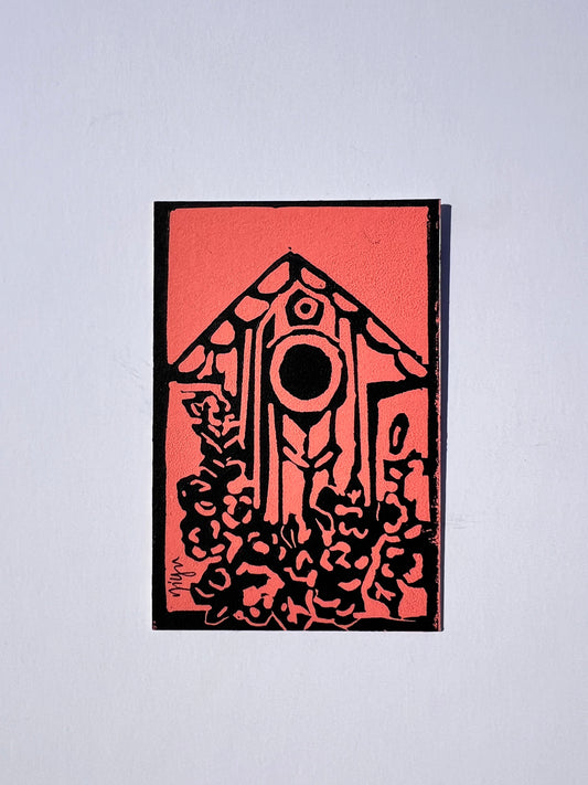 Bird House Linoprints