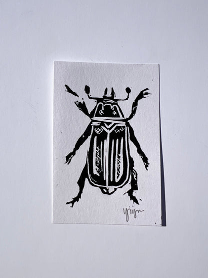 Junebug Linoprint