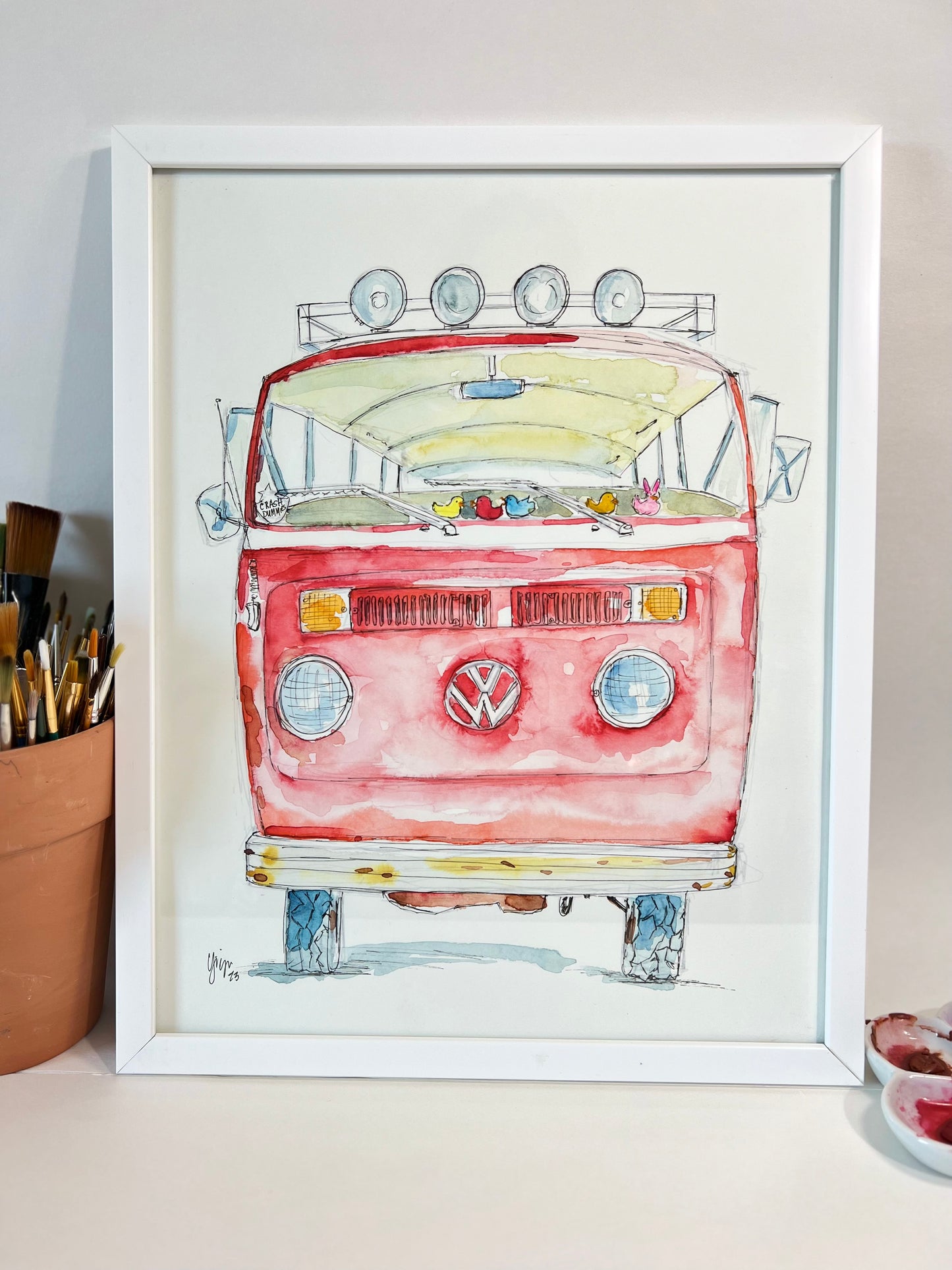 Red Bus Original Art